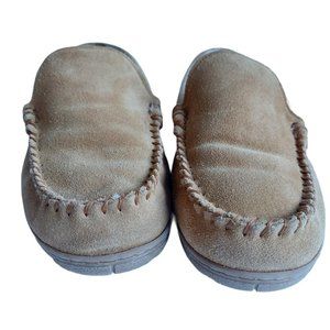 LANDS END MEN SUEDE SLIPPERS-8074